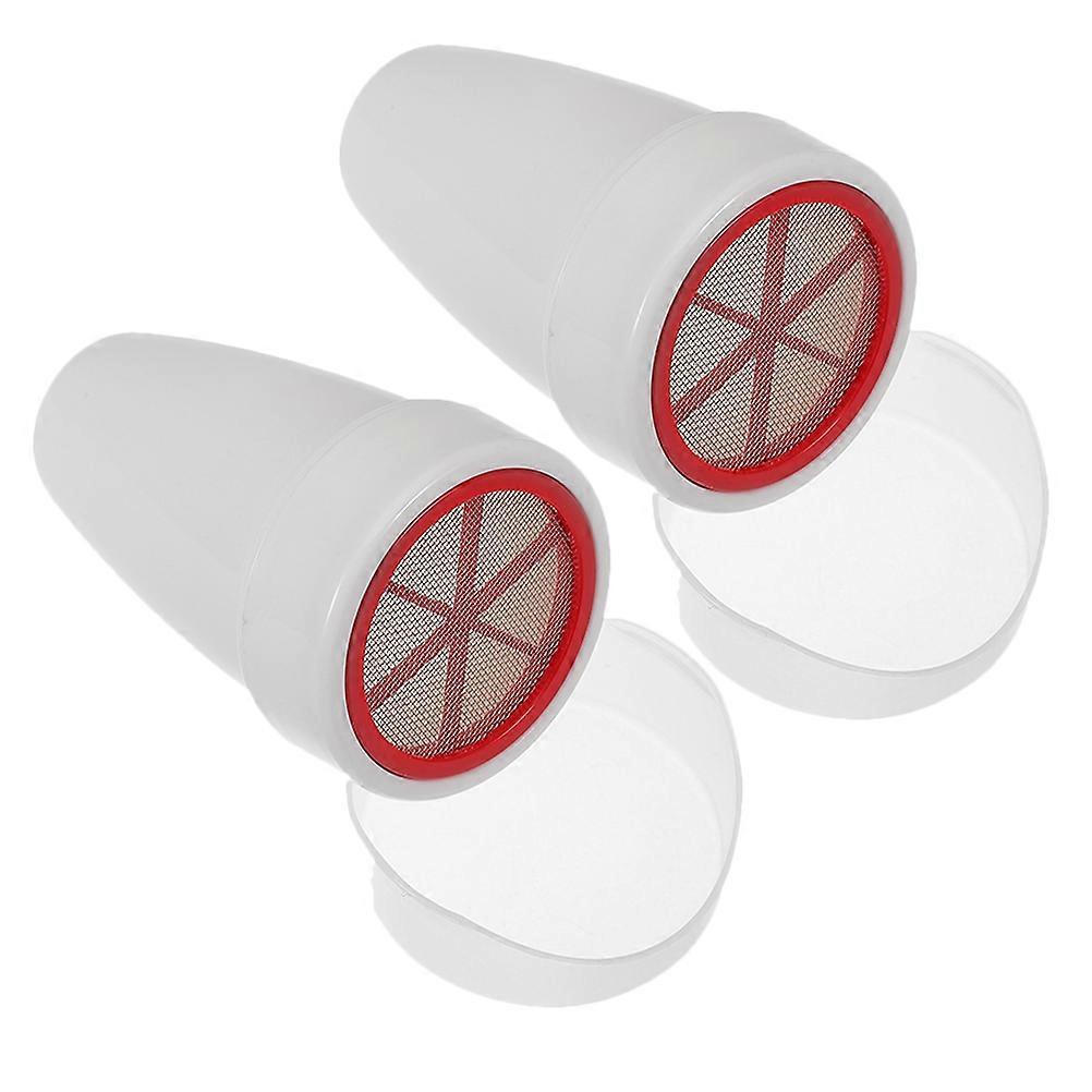 Stainless Steel Handheld Flour Sifter with Fine Mesh for Baking and Cooking White 2pcs