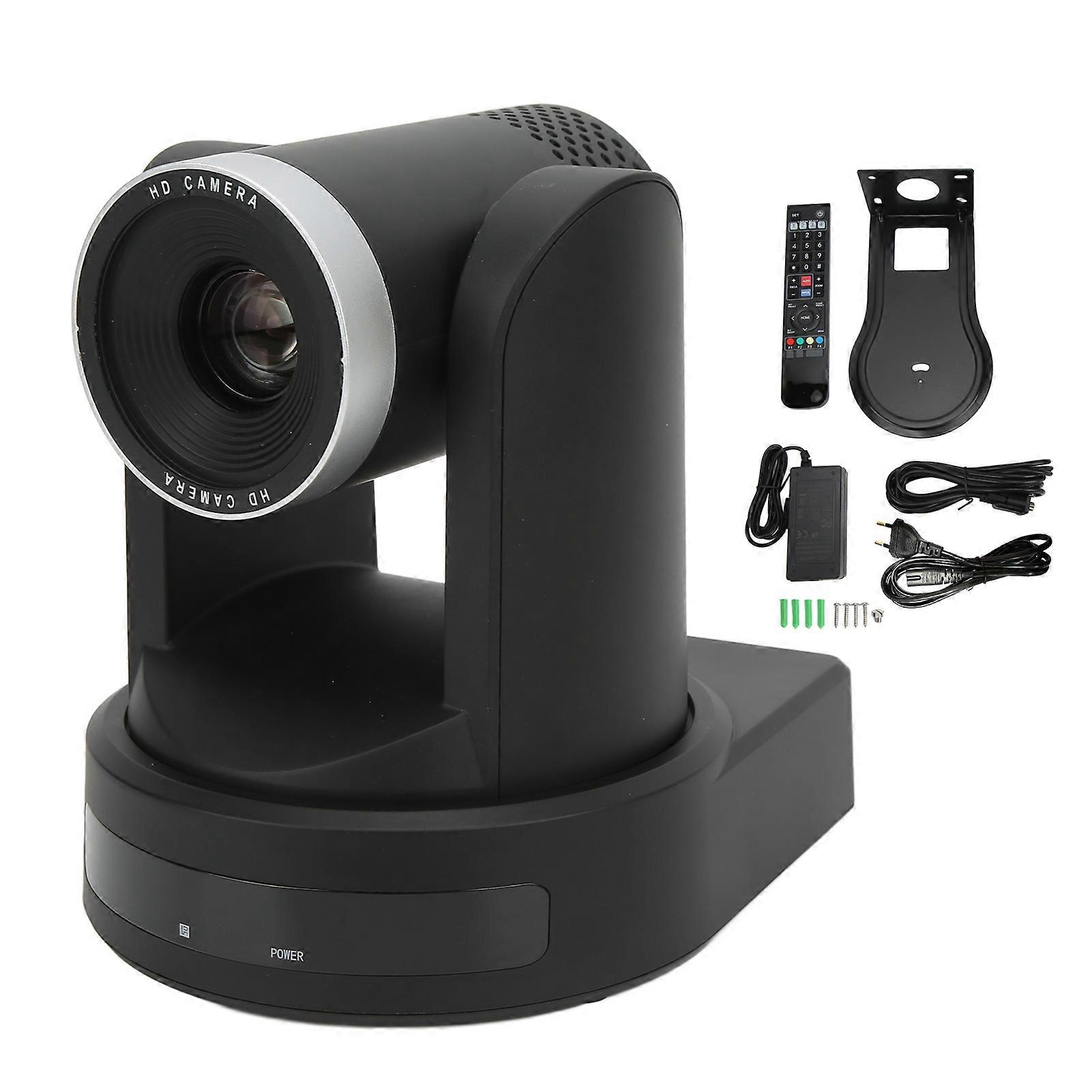 10X Optical Zoom PTZ Camera PTZ Conference Room Camera HD 1080P Web Camera for Meeting Broadcast Live Streaming 100‑240V EU Plug