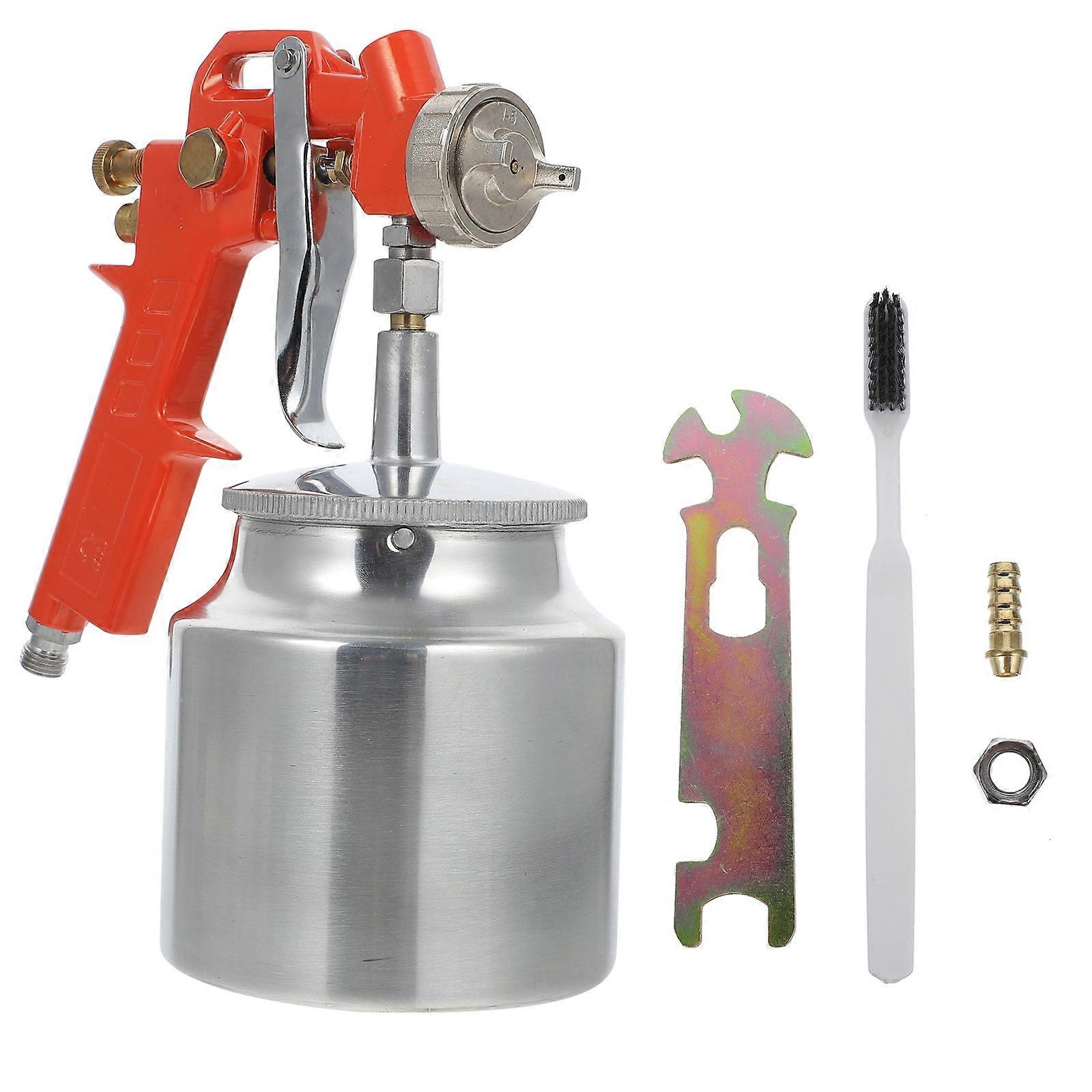 Pneumatic Paint Sprayer Set Lightweight User Friendly Gun for Furniture, Fences, Interior Walls, and Craft Projects Orange