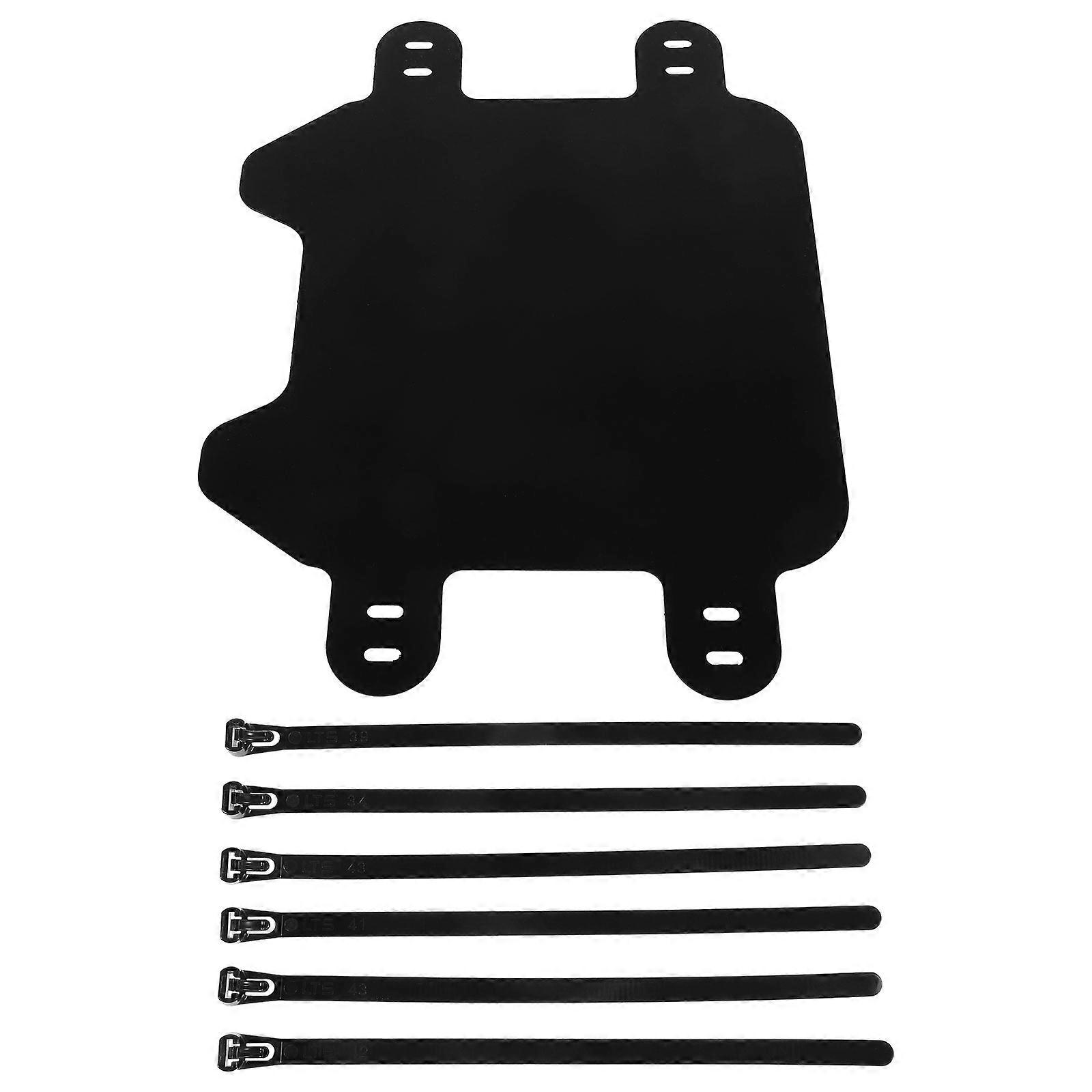 حامل لوحة دراجة نارية أمامي على الطرق الوعرة عشاق الدراجات النارية أسود 21.50X15.70X0.10CM بلاستيك 1 مجموعة