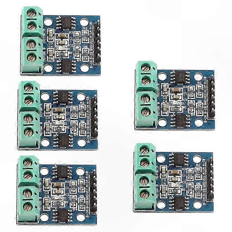 Dual Motor Driver Module for DC Stepper Motors, 5Pcs 2-Channel Controller Board
