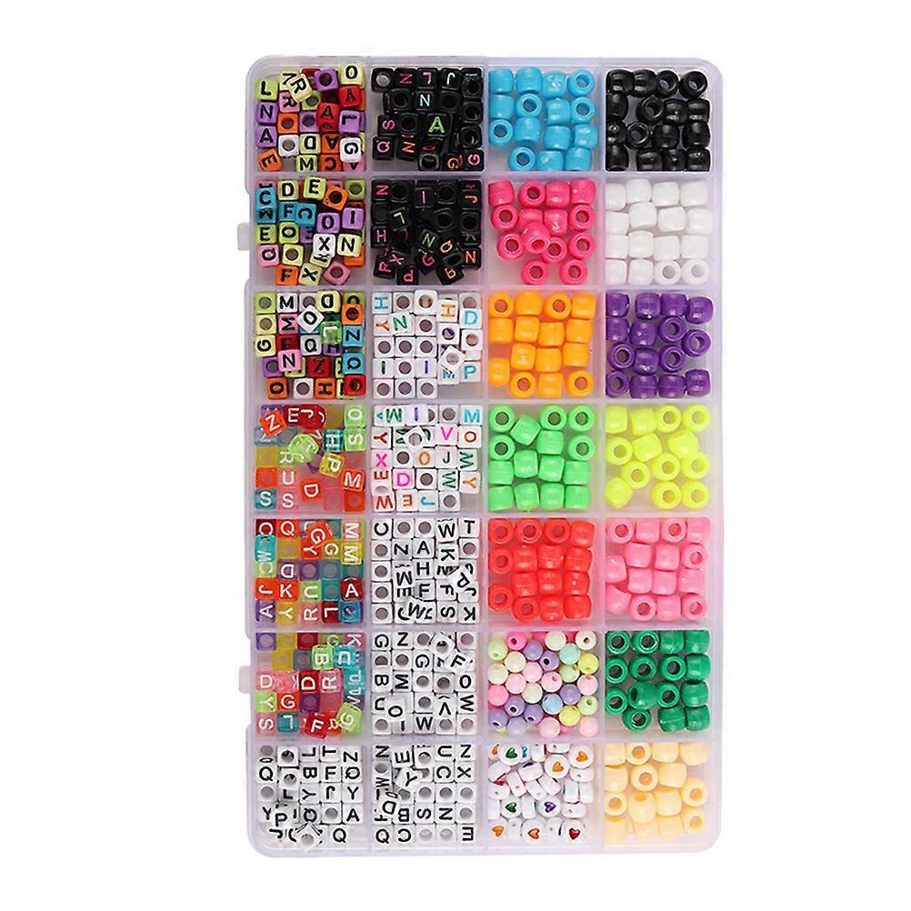 Alphabet Beads Loose Beads Jewelry Making Set Assorted Color 0.80X0.60X0.60CM Suitable For Craft Making 1 Set