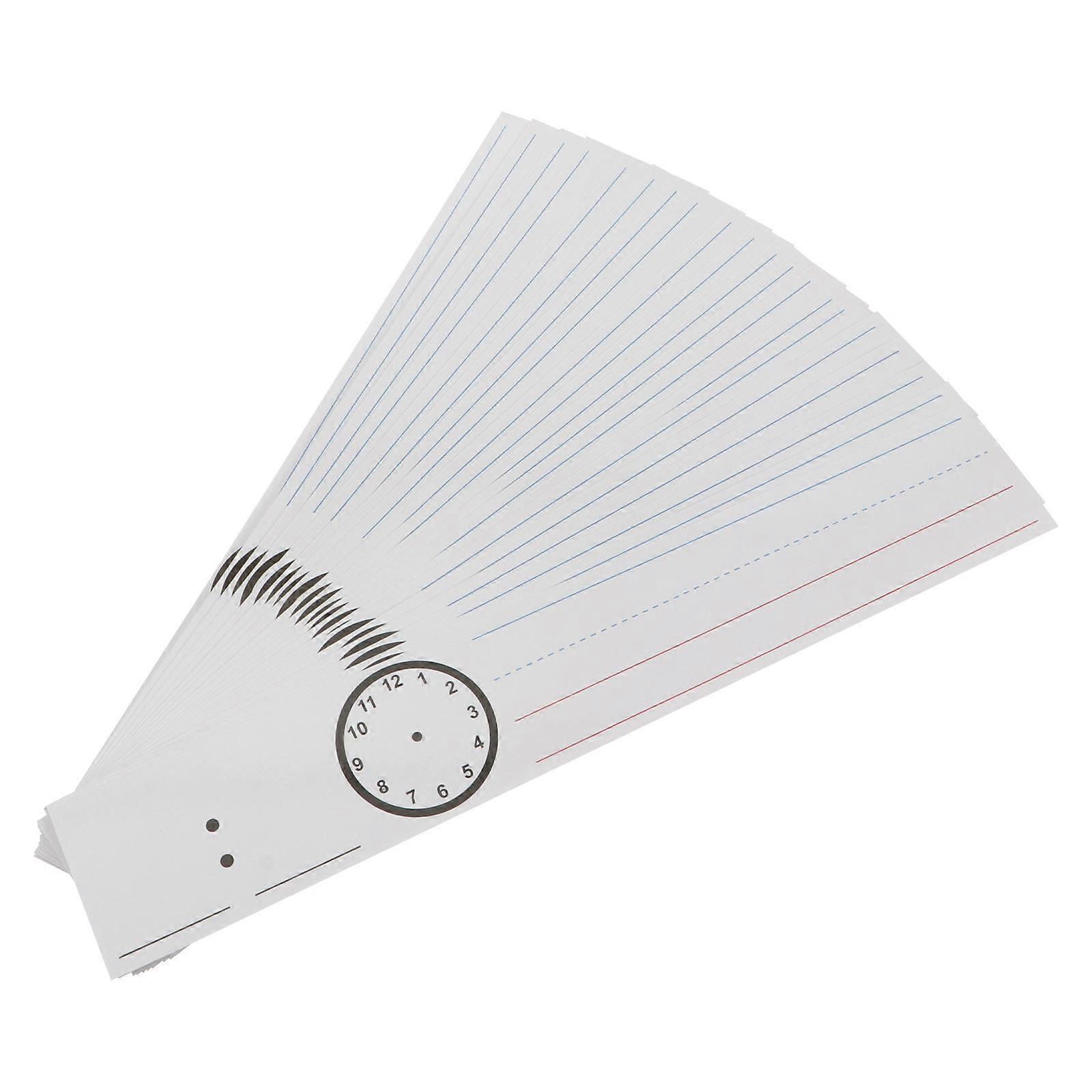 White Paper Sentence Strips for Teaching Use Erasable and Reusable 20 Pieces