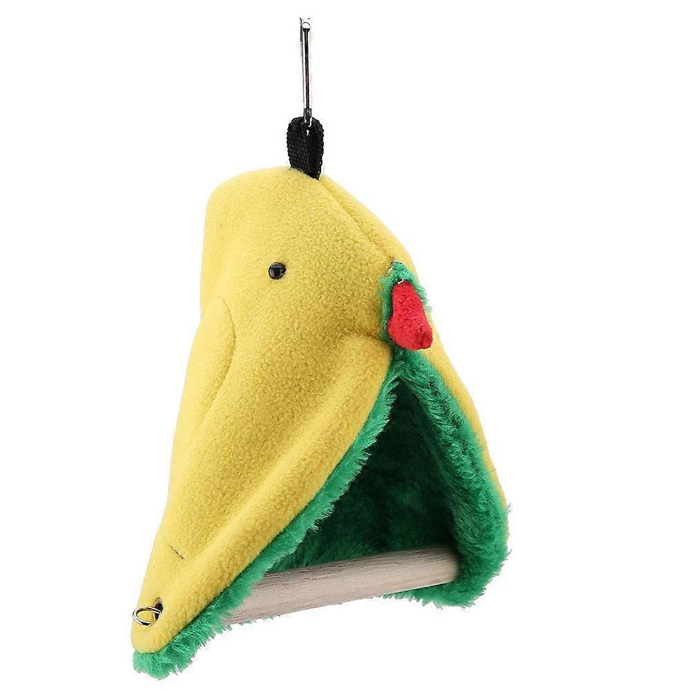 Bird Standing Perch Plush Hammock For Bird Cage Hanging Tent Nest Bed Safe Warm Cave Toy