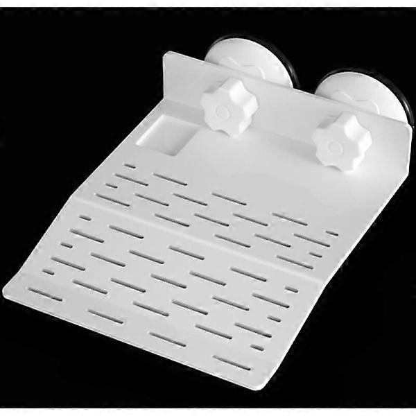 Floating Platform Floating Island for Reptile Turtle with Suction Cups, Tank Aquarium Decor Habitat Ornament for Turtles, (White)