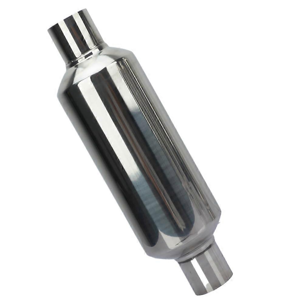 Auto Universal Exhaust Muffler, Stainless Steel, Straight Design, Exhaust Pipe System, 57mm x 101mm x 57mm