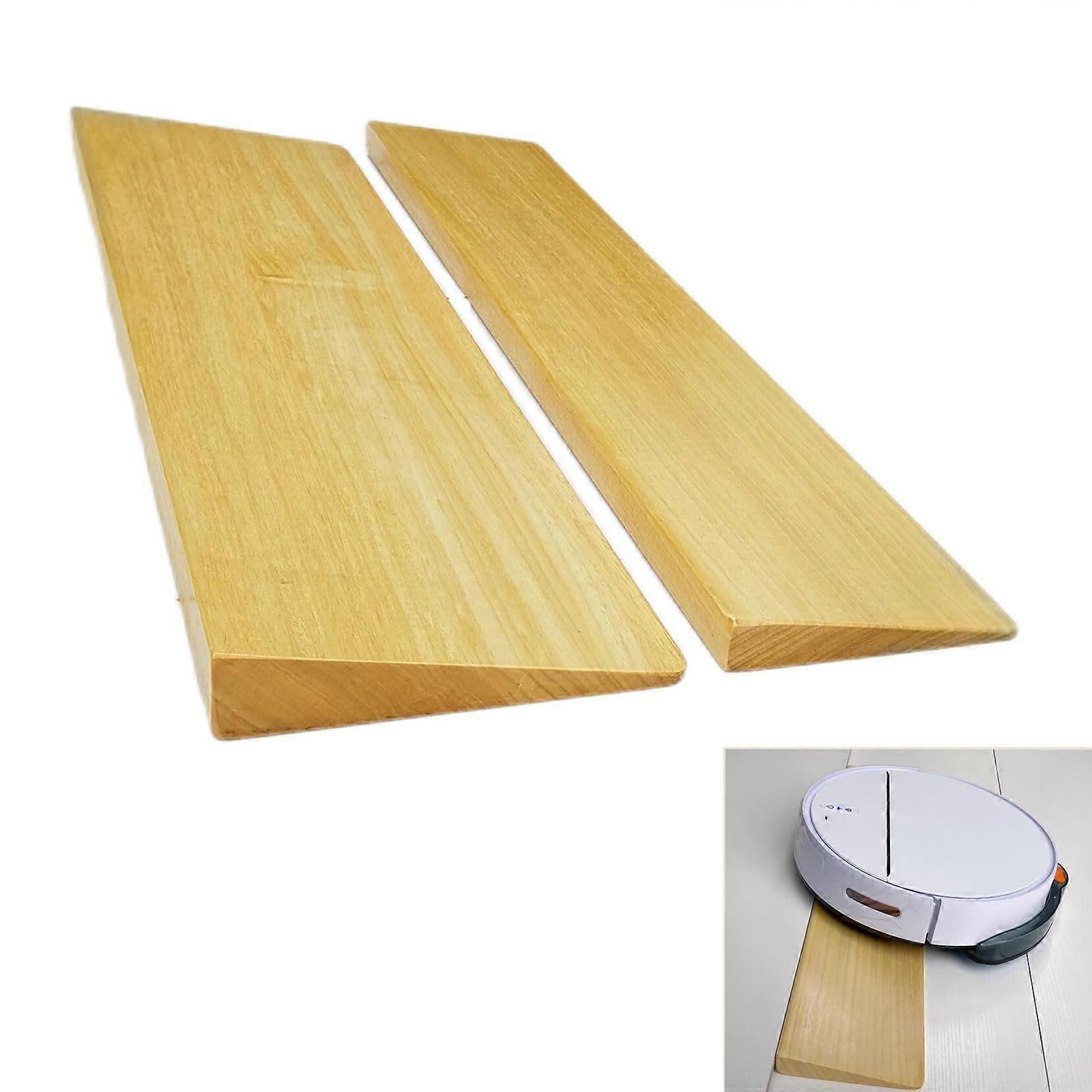 Portable Wooden Threshold Ramp, Adjustable Height 0.42.0 In, 60 X 13 X 2.5 Cm, Lightweight Wheelchair Ramp, One Color