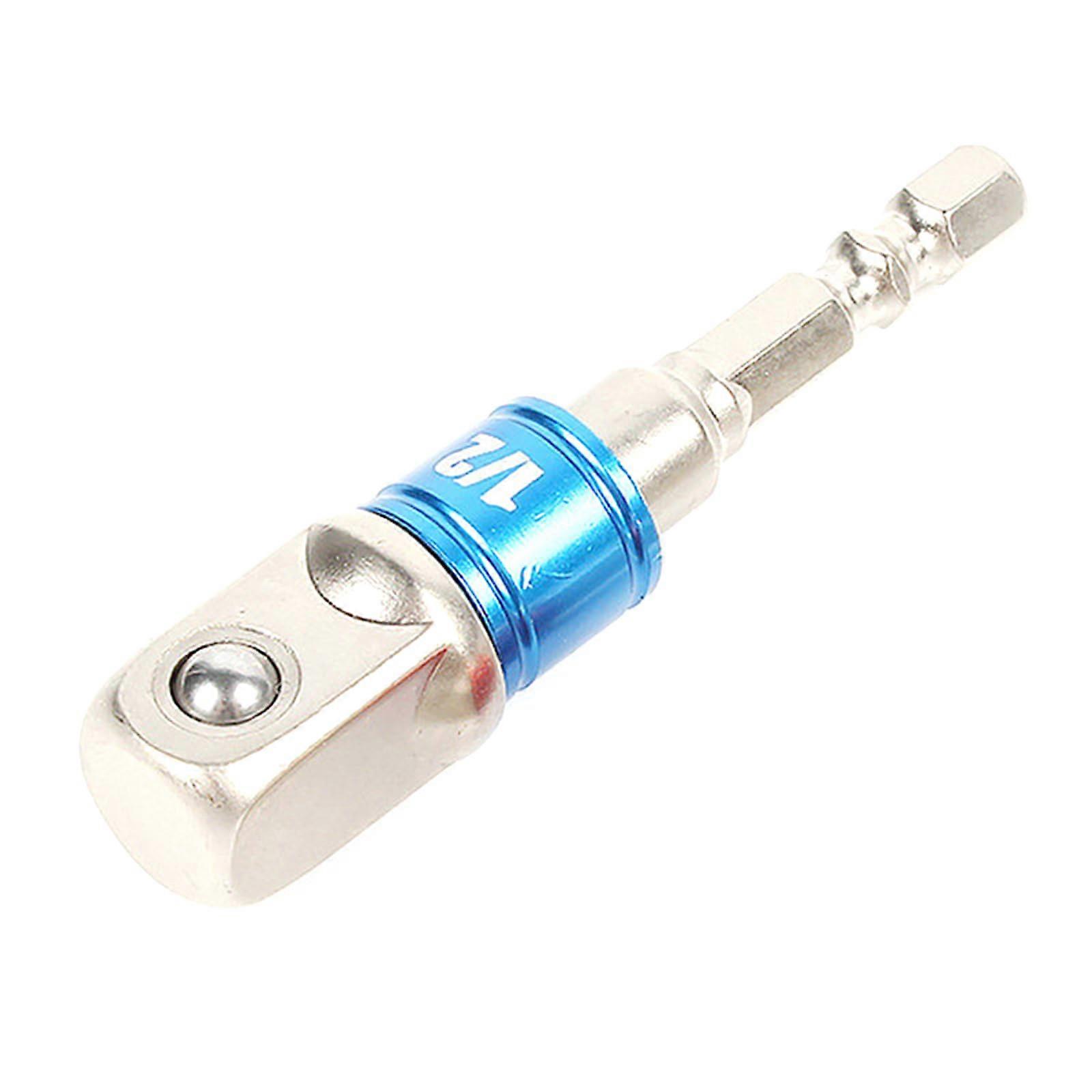 1/4 inch, 3/8 inch, 1/2 inch socket adapters, screwdriver bits, shank drill bits, drill extensions, bittodrill adapters, blue socket adapters