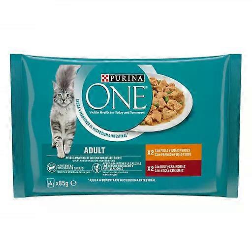 Purina One Comida Húmeda Sensitive Finas Láminas de Pollo y Buey en Salsa