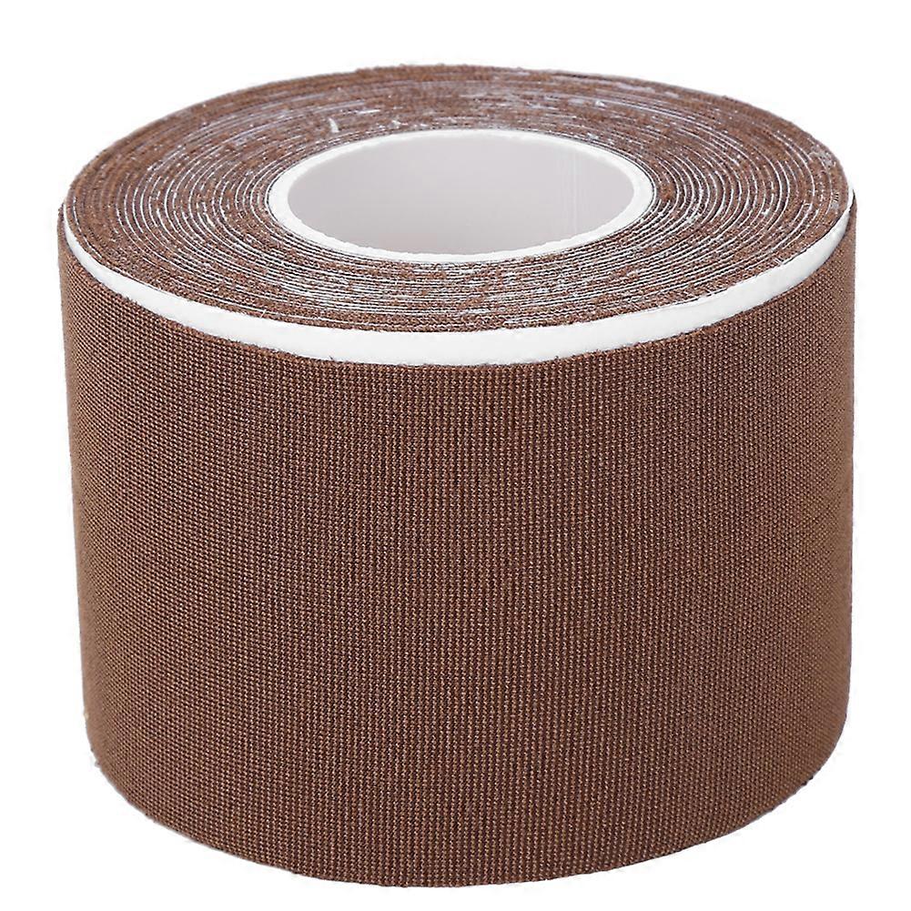 5m Nipple Paste Breast Lift Tape Elastic Waterproof Adhesive Nipple Cover TapeBrown 5m x 6cm