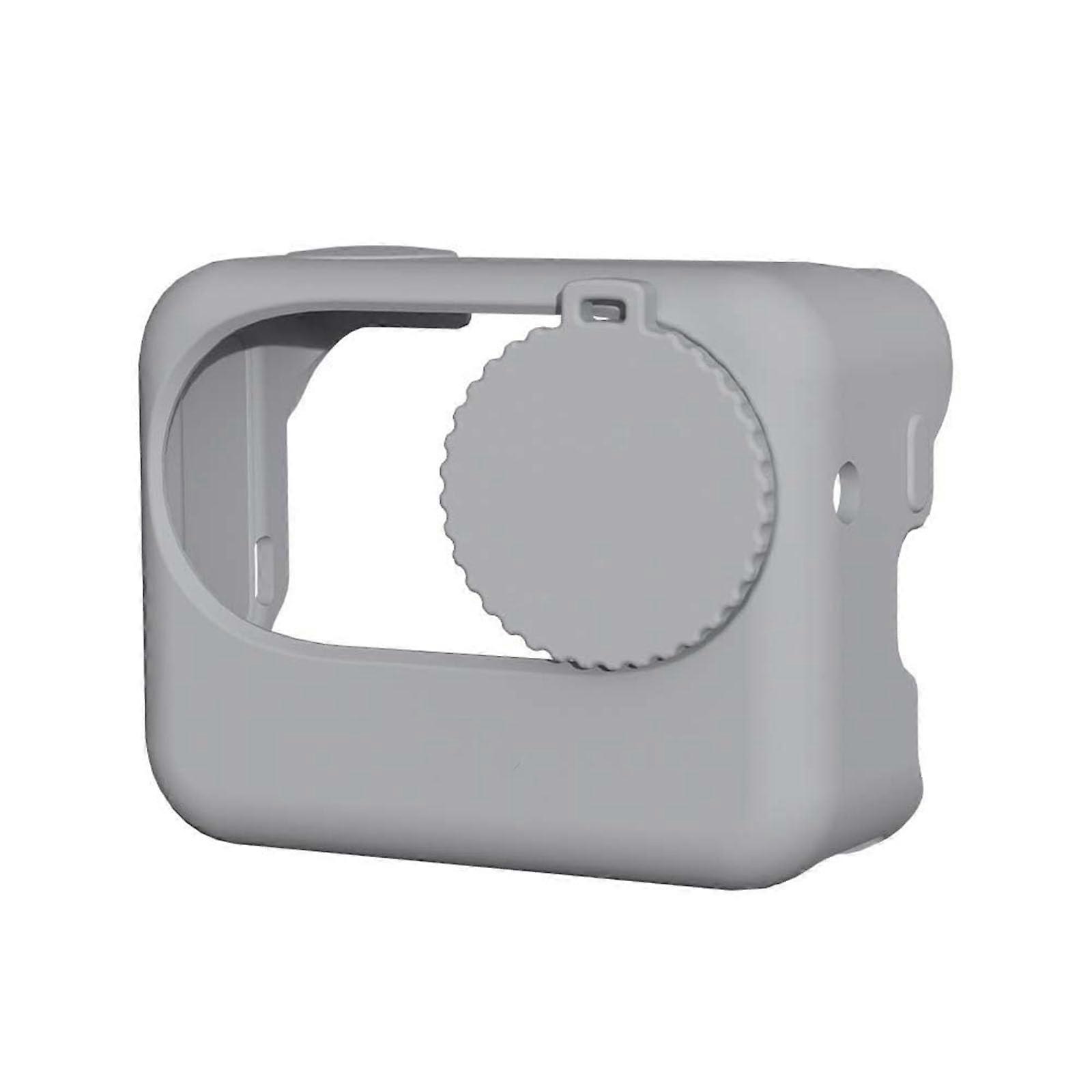 Silicone Protective Case For Insta360 GO 3S, Battery Cover And Lens Cap, Dustproof, Grey
