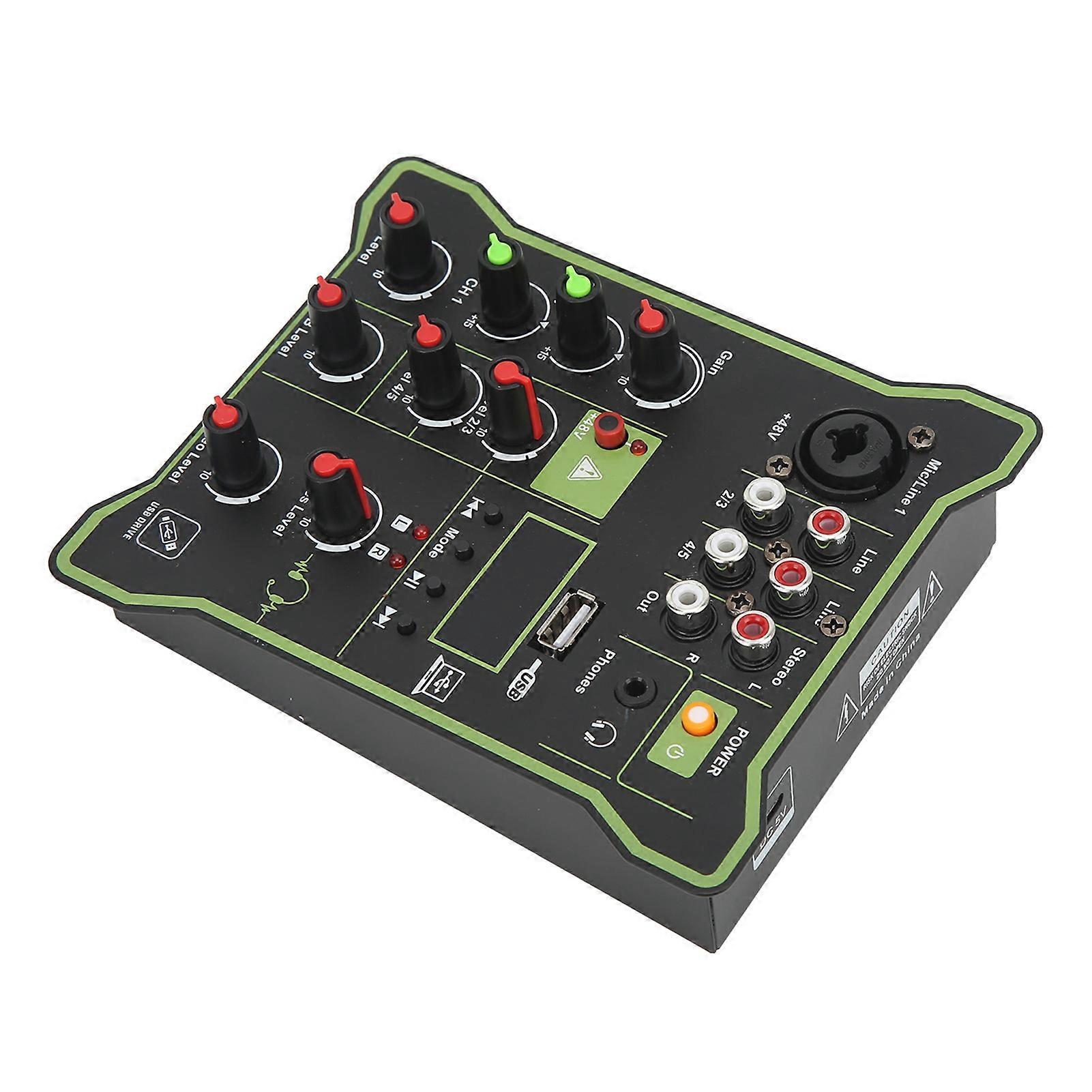 Portable Mixing Consol Quick Response Good Tuning Performance Accurate Calculation 5 Channel Mixer 