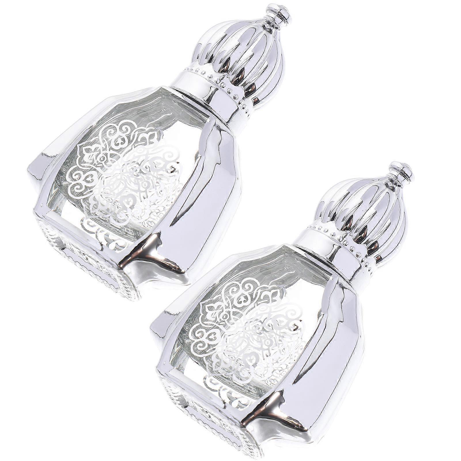 Roll on Bottles Household Roller Bottles for Storage 2Pcs Silver