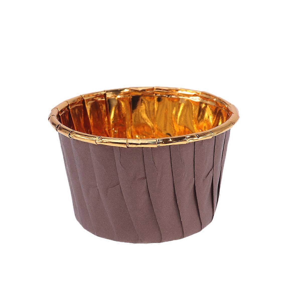 100Pcs Decorative Baking Cupcake Wraps For Ice Cream Shops And Bakeries Leak-Resistant Round Design