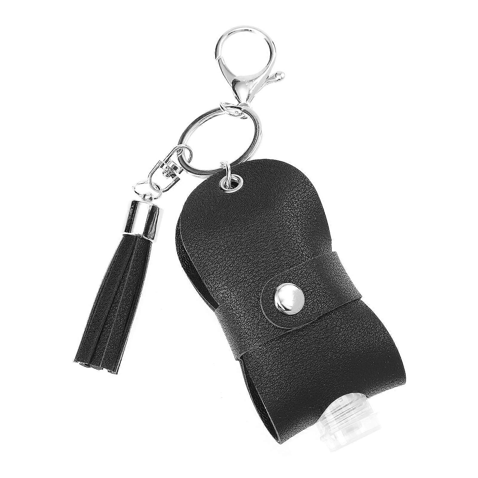 Portable Hand Key Ring Bottle Cover with Tassel, Leakproof Container for Lipstick and Liquids, Travel Accessory for On the Go Use