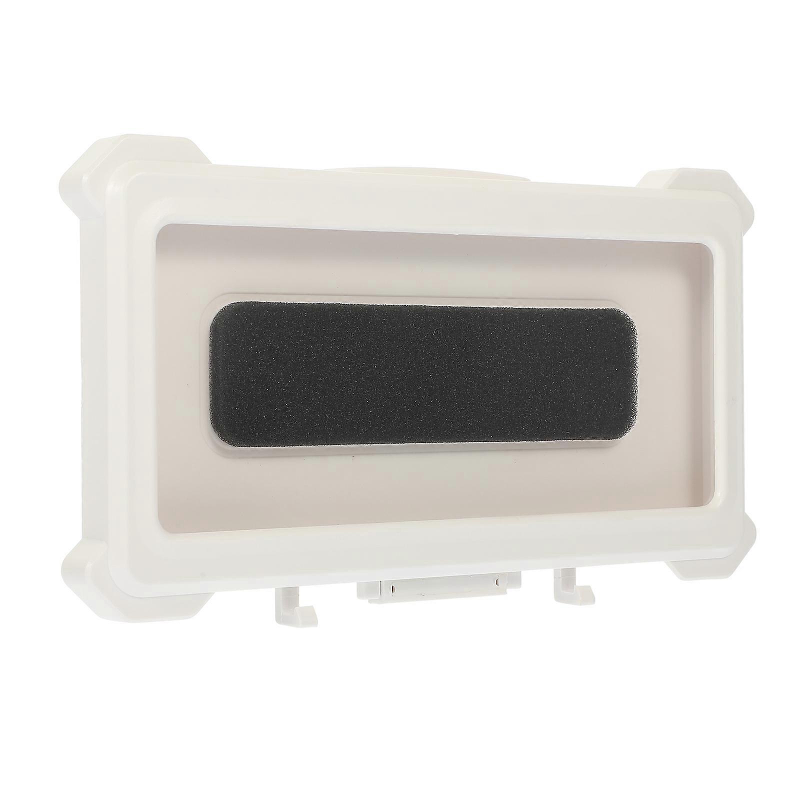 Square Waterproof Phone Rack For Shower Time In White With Rotation Capability 1Set