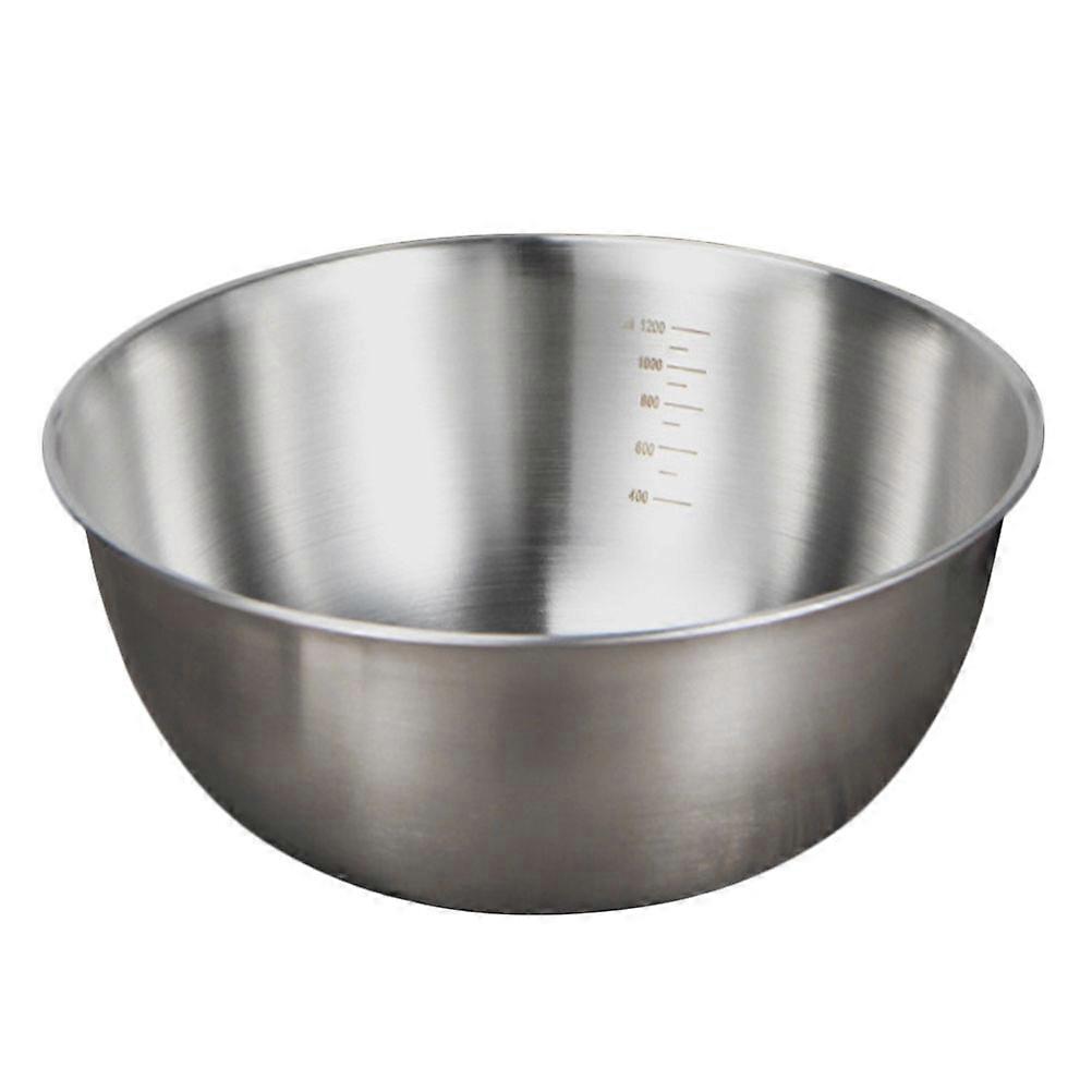 Stainless Steel Kitchen Egg Mixing Bowl For Baking And Cooking With 1200ml Capacity And Premium Quality Design 1Pcs