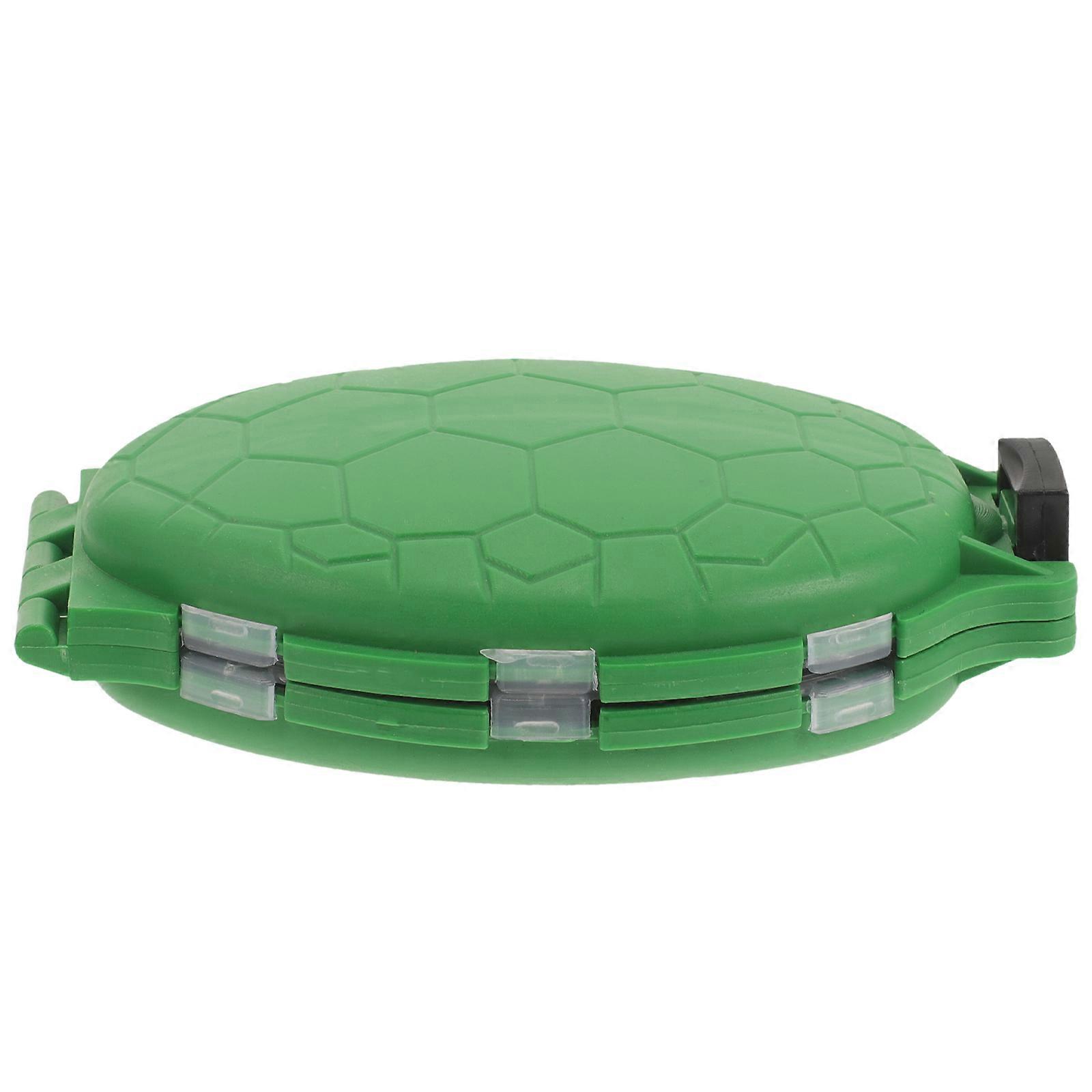 Fishing Hook Box Made of High Strength ABS Material with Waterproof Rubber Ring for Small Accessories Storage Green 10x8x5 Inches