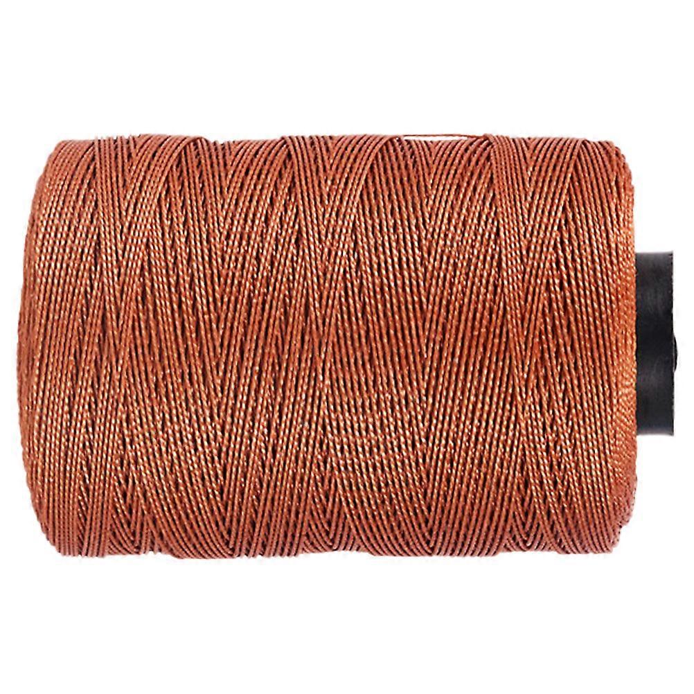 Brown Waxed Thread Erhu Qianjin String for Instrument Use Sturdy Structure 1 Roll