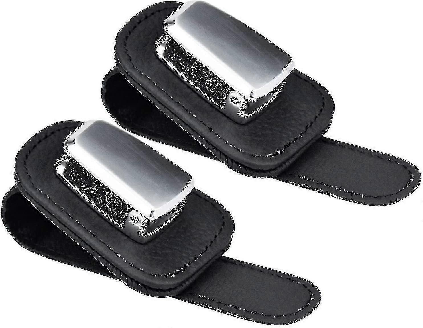 2 Pack Car Spectacle Frame Sun Visor Spectacle Frame Universal Car Visor Sunglass Frame Clip Black Hr