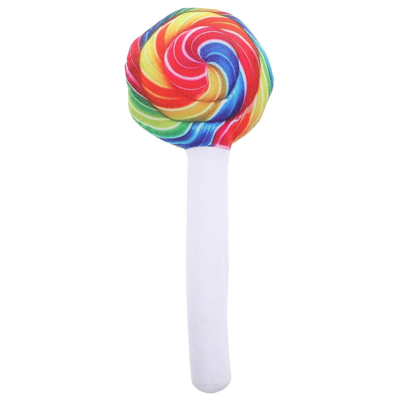 Cute Lollipop Shaped Pillow in for Cat Use Plush Material Food Shaped Pillows 12.5 x 4.5 inches