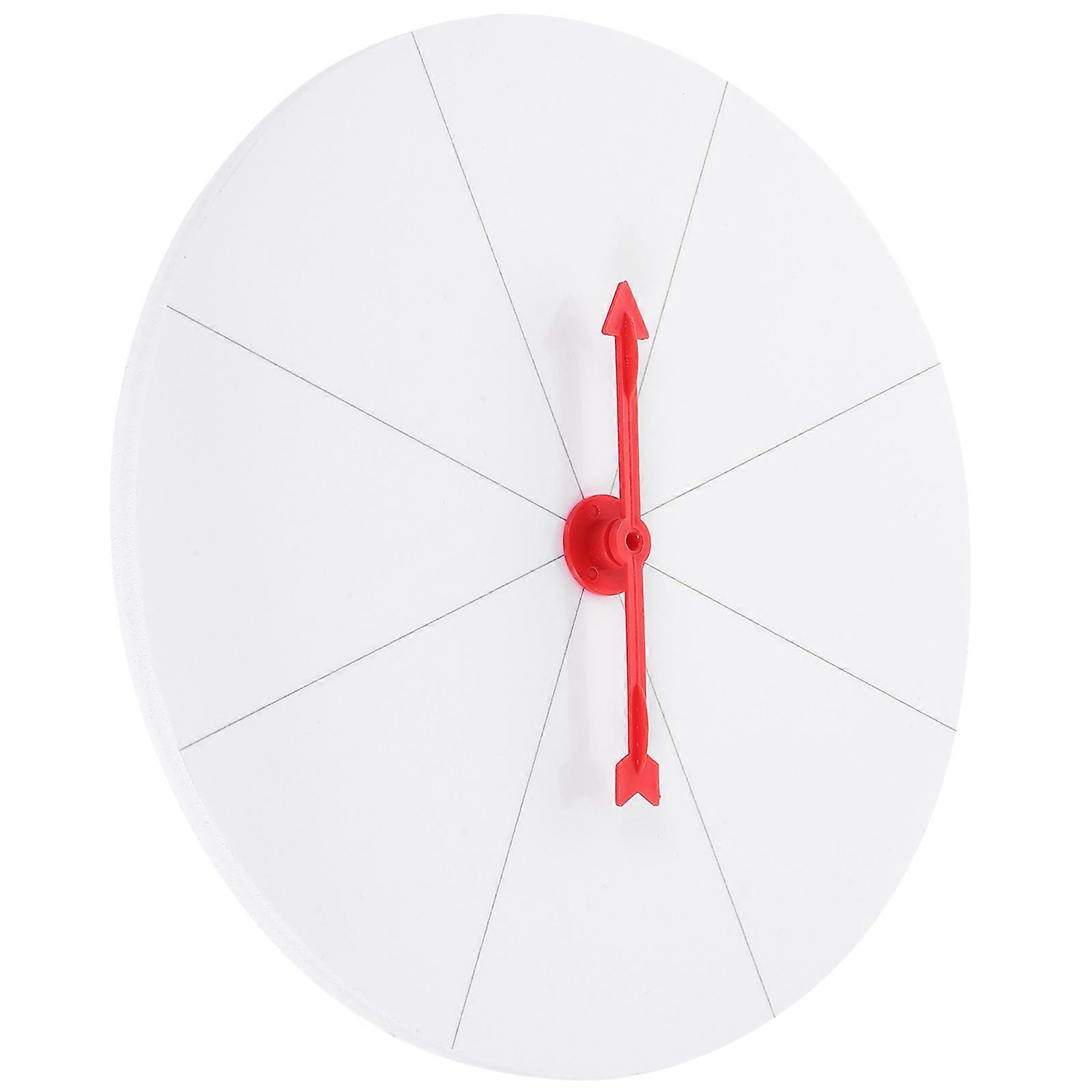 DIY Rotating Prize Wheel for Parties and Pranks Made of Plastic White Color