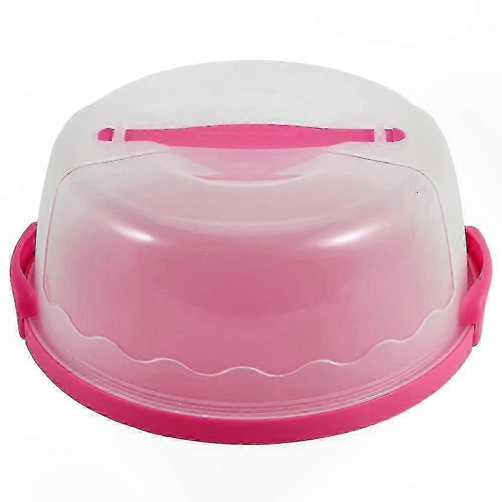 Portable Plastic Cake Carrier with Secure Lid for Desserts and Pastries Storage Case for Events and Celebrations
