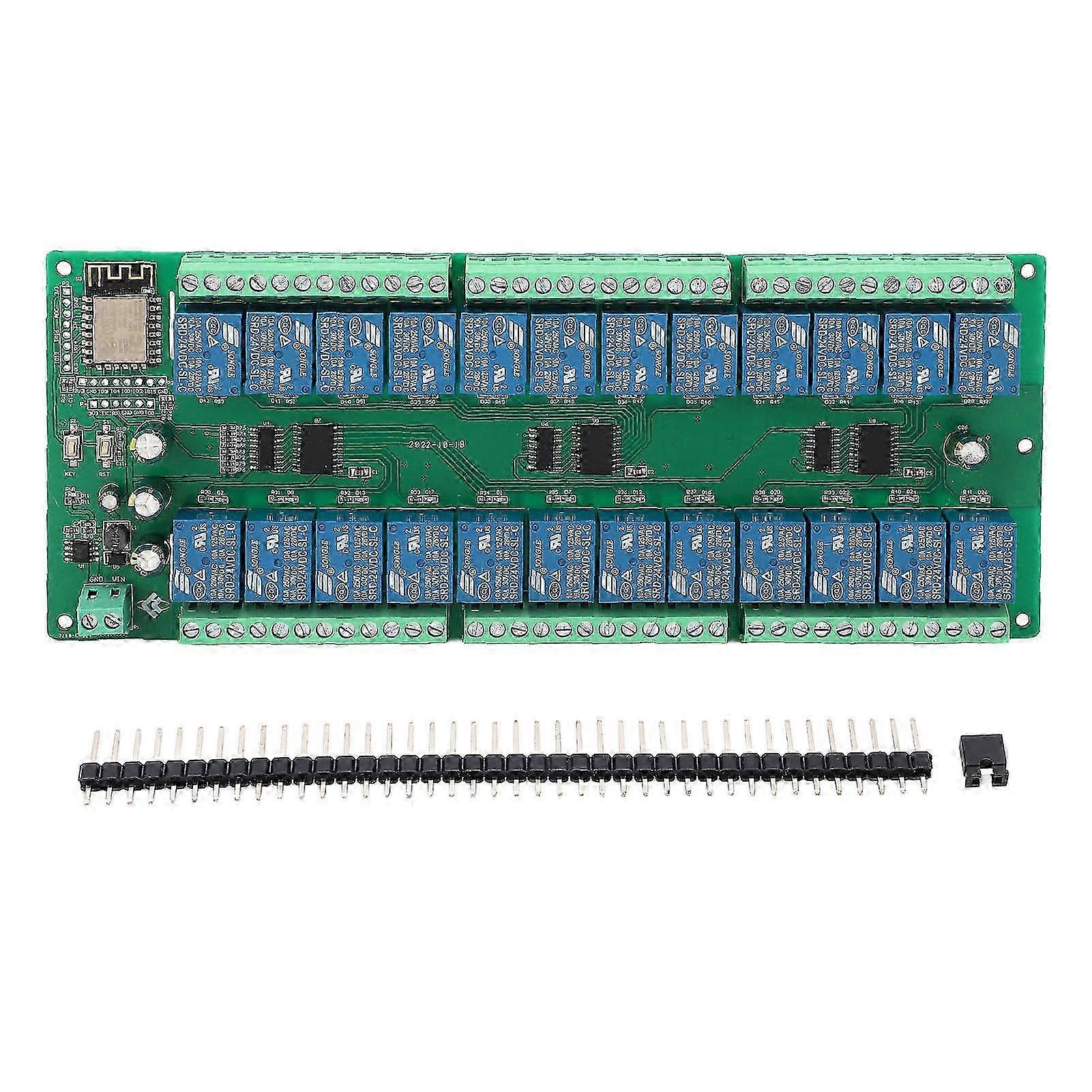24 Channel Relay Module for ESP8266 WiFi Wireless Control Development Board, Home Automation DC 24V Switch Board