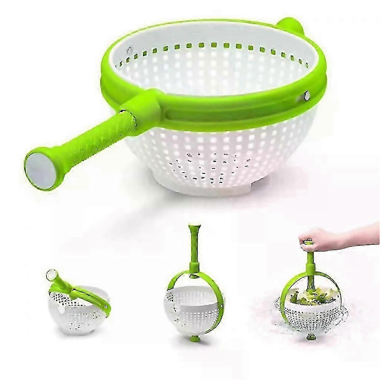 For salad spinner collapsible handle strainer vegetable drainer kitchen accessories