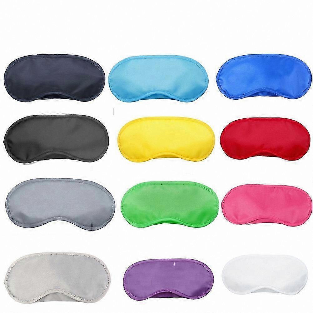 12-Pack Colorful Sleep Masks for Travel, Soft Eye Covers for Rest and Relaxation