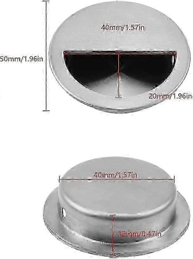 مقابض أبواب منزلقة مستديرة مكونة من 4 قطع ، تسحب دافقة من الفولاذ المقاوم للصدأ مع مسامير للأدراج والخزائن