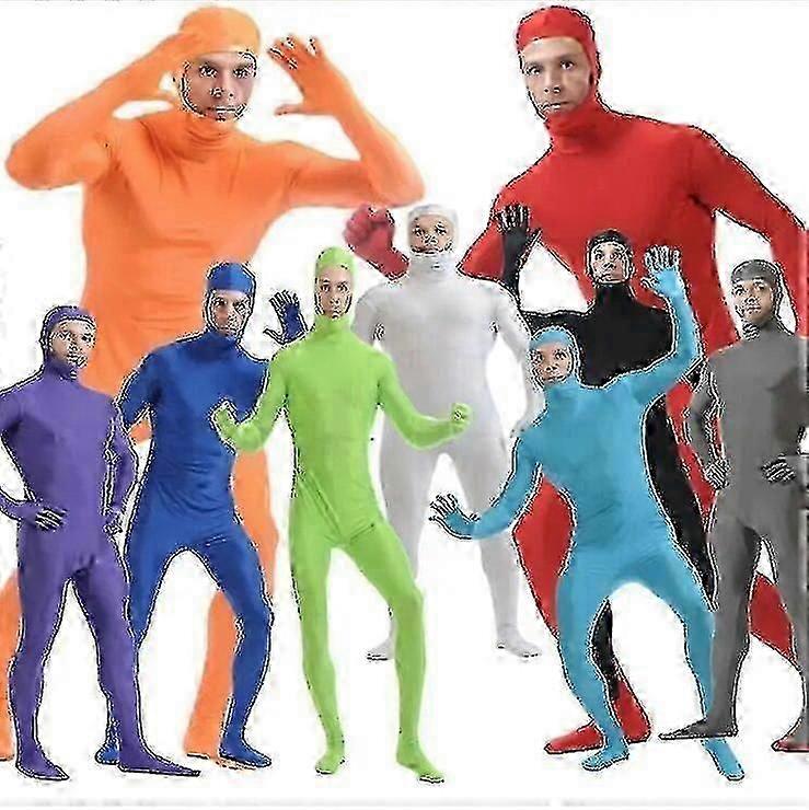 Ενήλικο πλήρες σώμα Zentai κοστούμι κοστούμι για τους άνδρες του Halloween δεύτερο δέρμα σφιχτά κοστούμια Spandex νάιλον κορμάκι Cosplay κοστούμια σκηνή δείχνουν