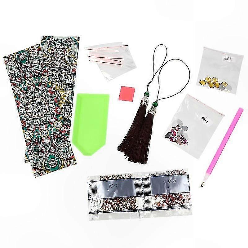 2er-Pack DIY Kristall Lesezeichen Set