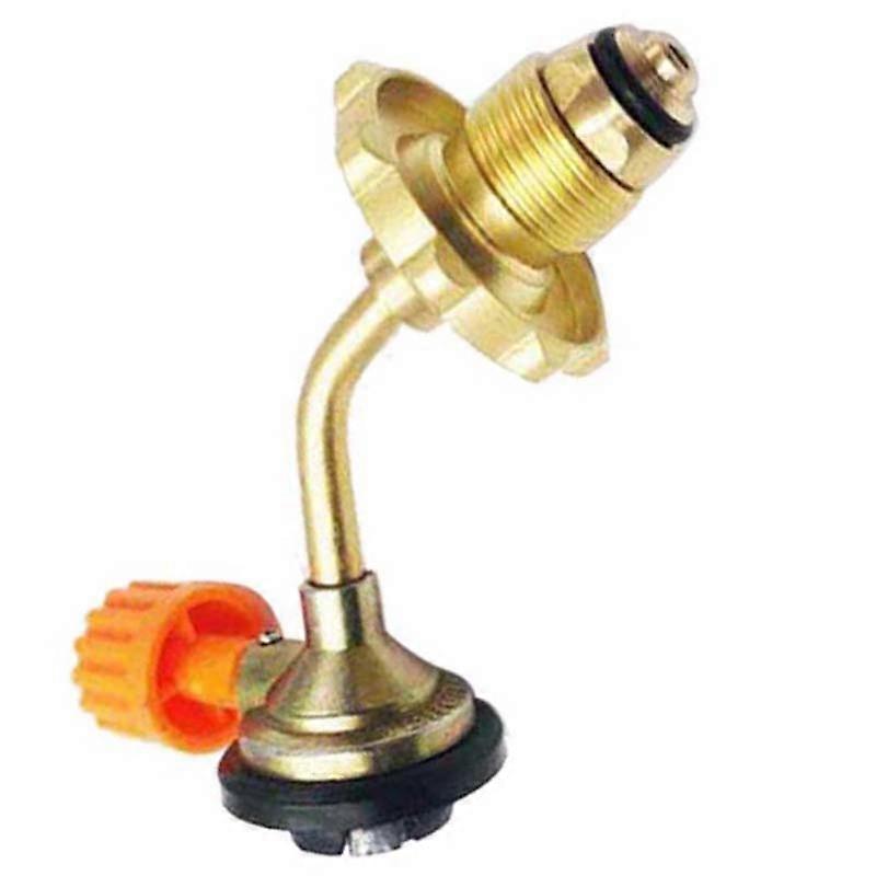 Outdoor Portable Camping Butane Gas Cylinder Tank Filler Connector Adapter Valve Safe Switching Infl