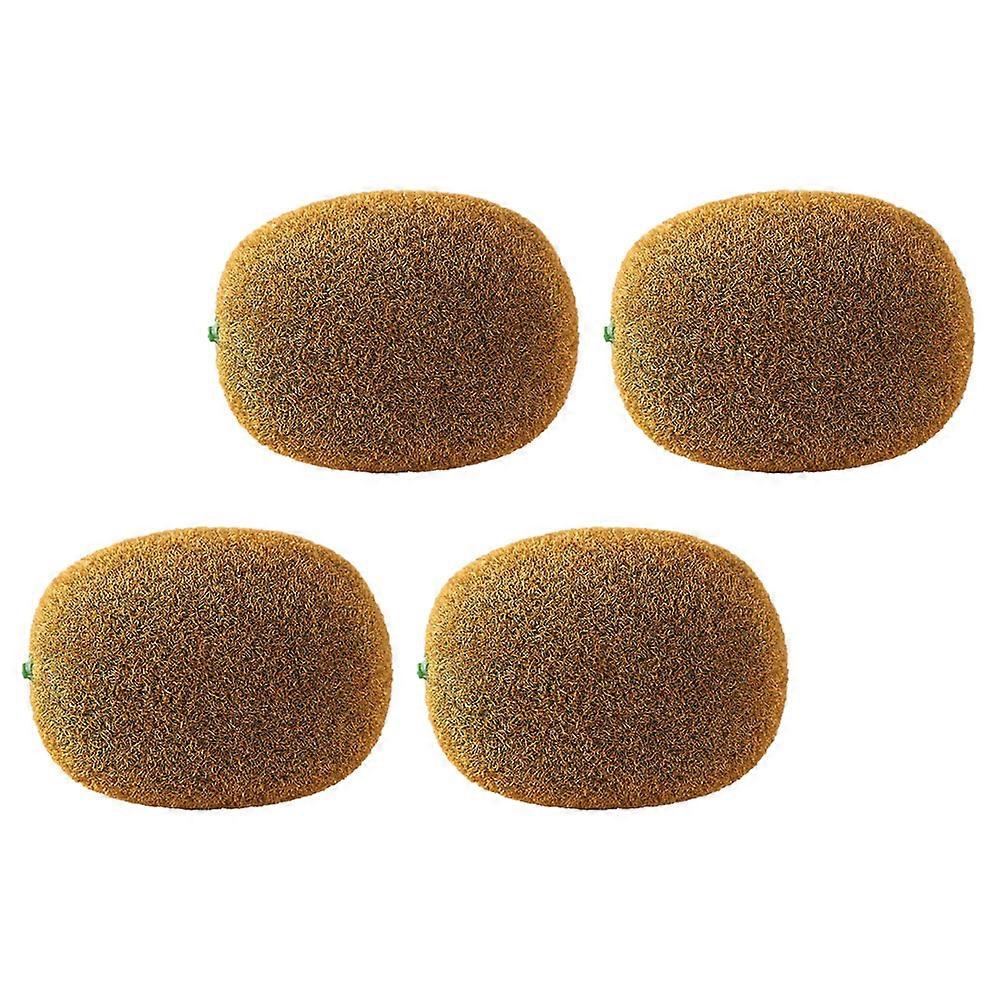 Foam Fruit Model Oval Designed for Store Display Yellow Polystyrene Used in Home Decor 4Pcs
