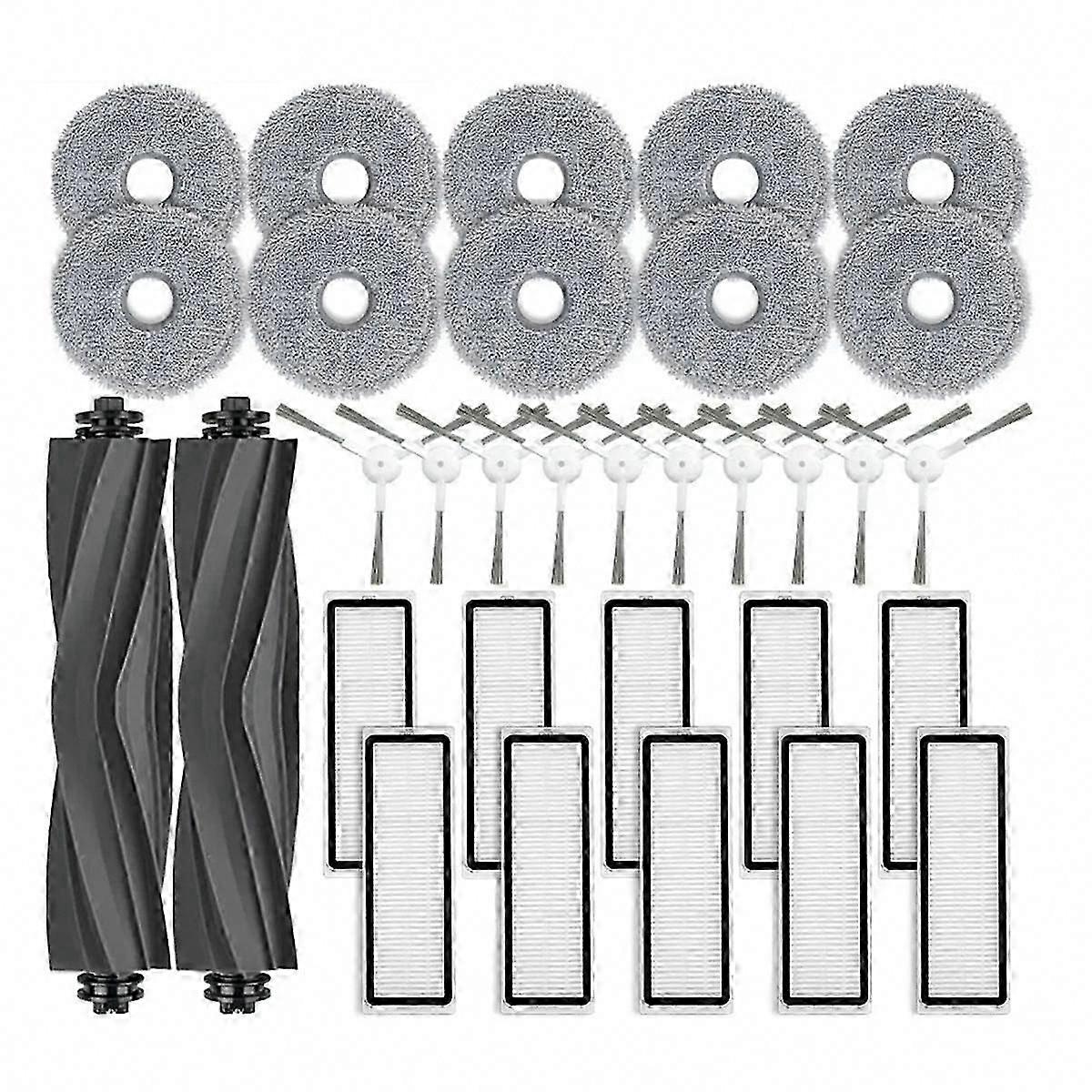 32PCS Replacement Parts for Bot L10 Prime/L10S Pro Vacuum Cleaner - Side Brush, HEPA Filter, Mop Cloth