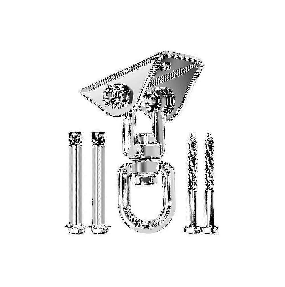 خطاف تأرجح السقف الدوار بزاوية 360 درجة للخرسانة والخشب بسعة 450 كجم وتصميم لولبي لمقاعد الملعب والشرفة