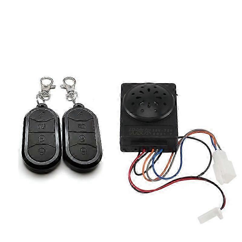 Alarm System Dual Remote Control 36V 48V 60V 72V for Electric Bicycle