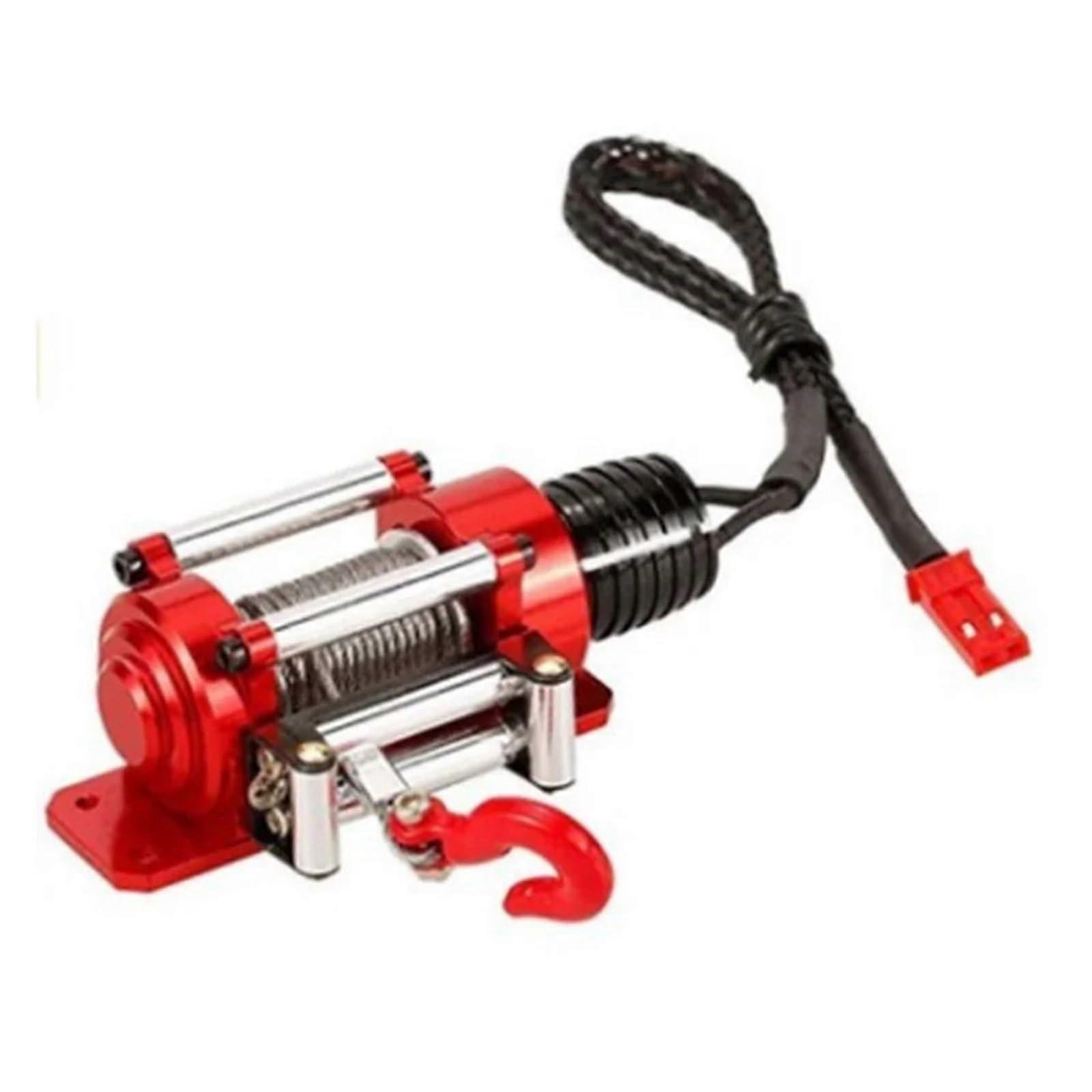 SCX10 climbing car model accessories winch 1/10 offroad vehicle electric winch accessories simulation climbing winch(Single winch)