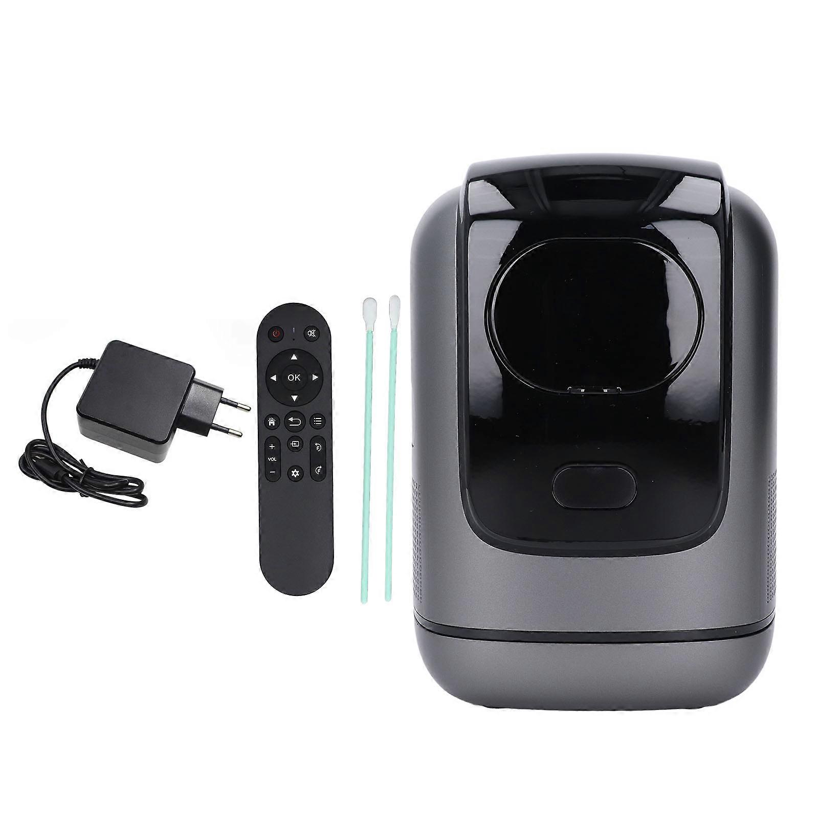 4K Portable Projector with Foldable Stand 1080P HD Wireless Bluetooth Remote EU Plug