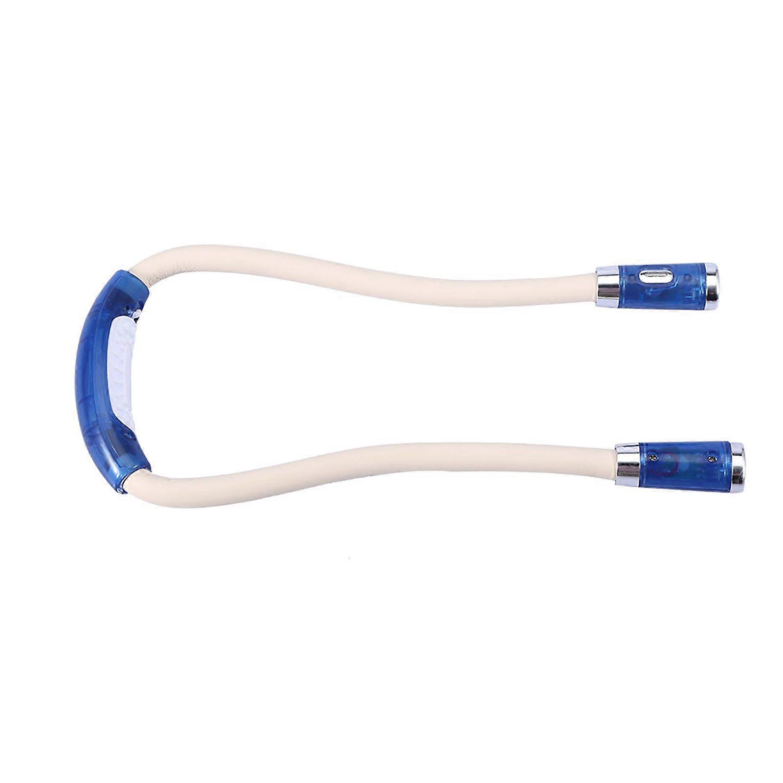 Flexible Neck Hanging Hug LED Light Hands Free Adjustable Bendable Lamp Night Reading (Blue)