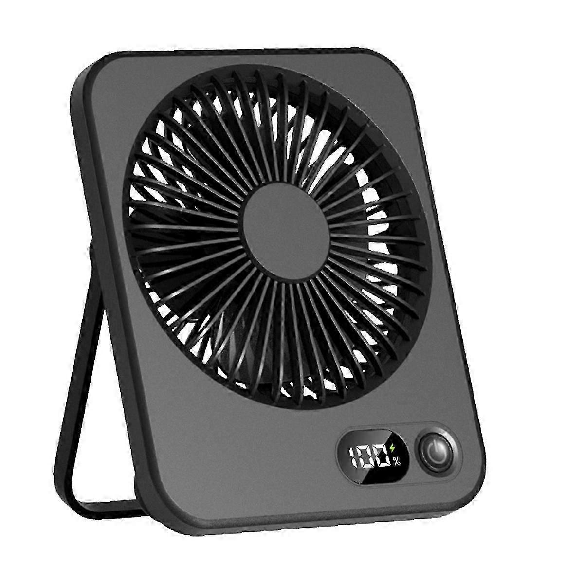 Portable rechargeable fan for desk with 180 adjustable tilt