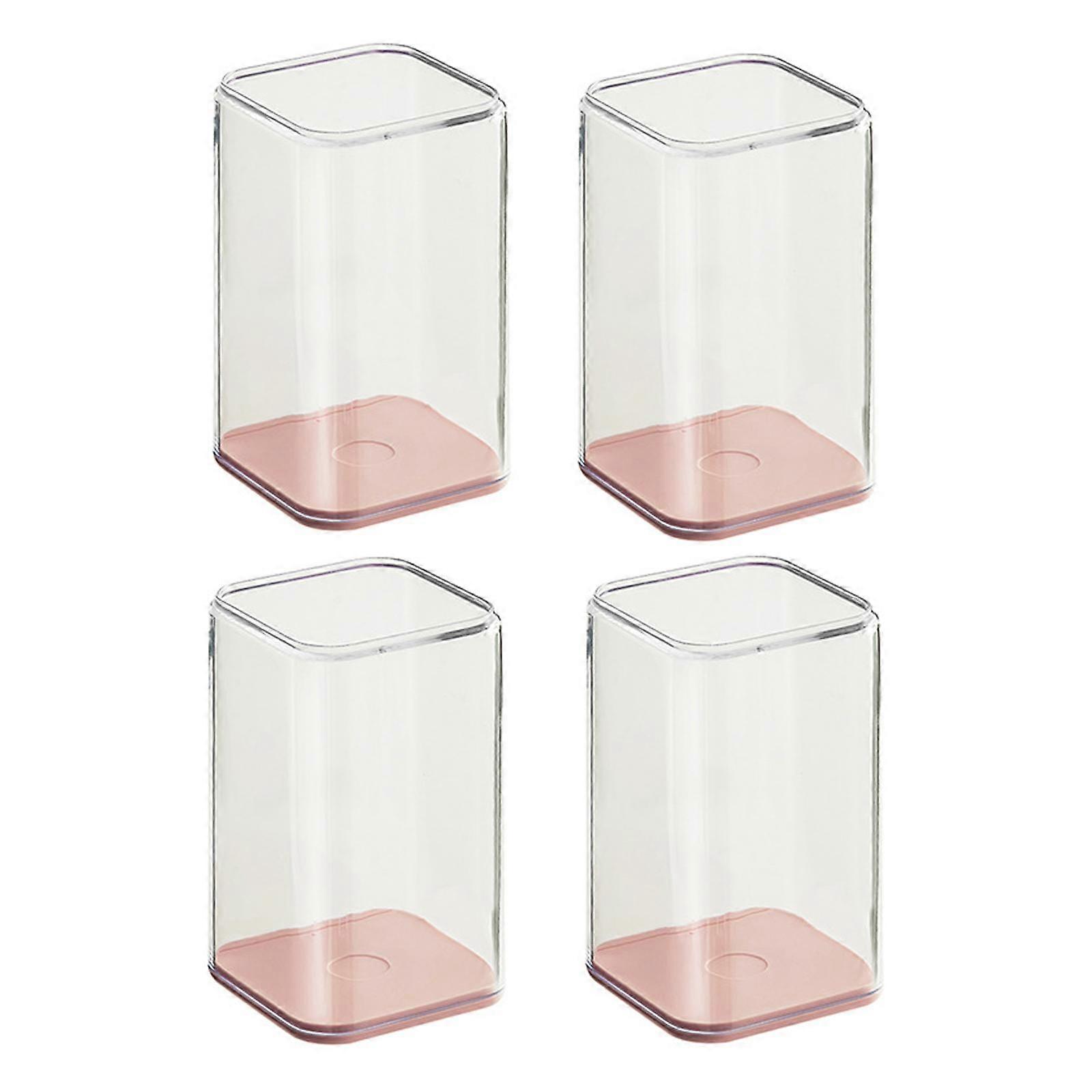 4Pcs Acrylic Display Case Showcase Decorative Dustproof Acrylic Display Box Home