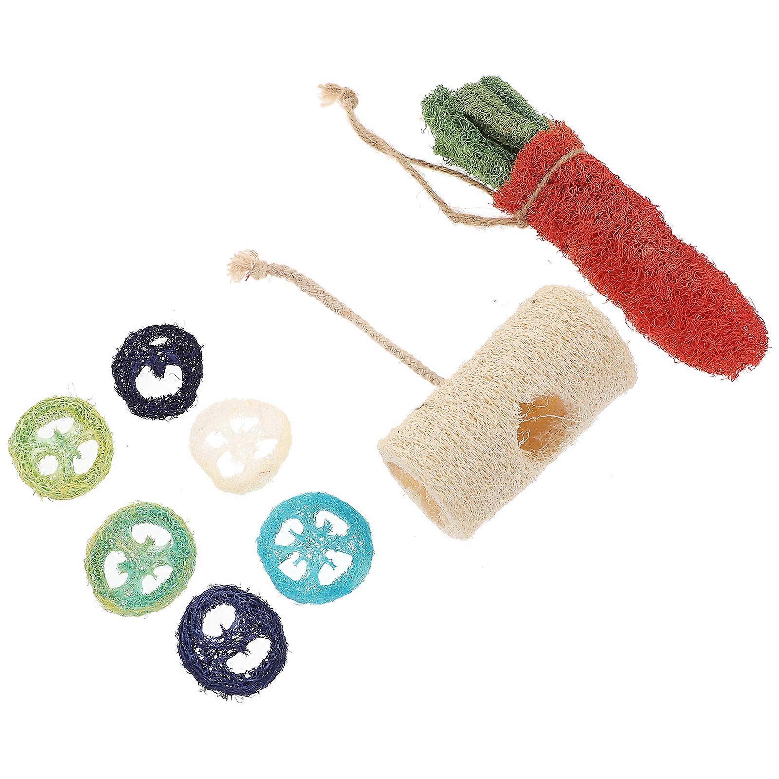 Small Pet Chew Toys for Teeth Grinding and Molar Care Made of Synthetic Material Assorted Color