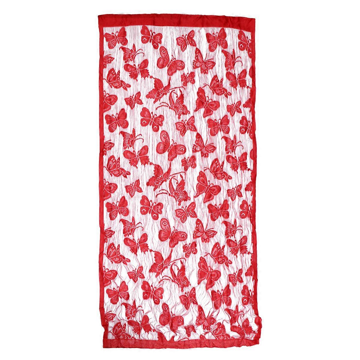 Butterfly Line String Curtain for Window Shielding 1Pcs Red Wall Panel Curtain