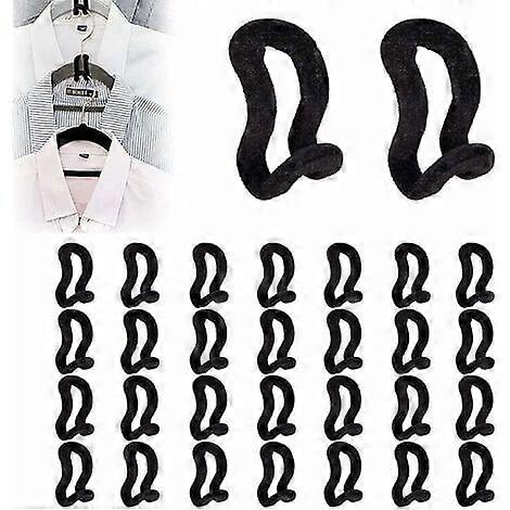 30 Pieces Flocking Clothes Hooks, Mini Flocking Clothes Rack, Flocking Hanger