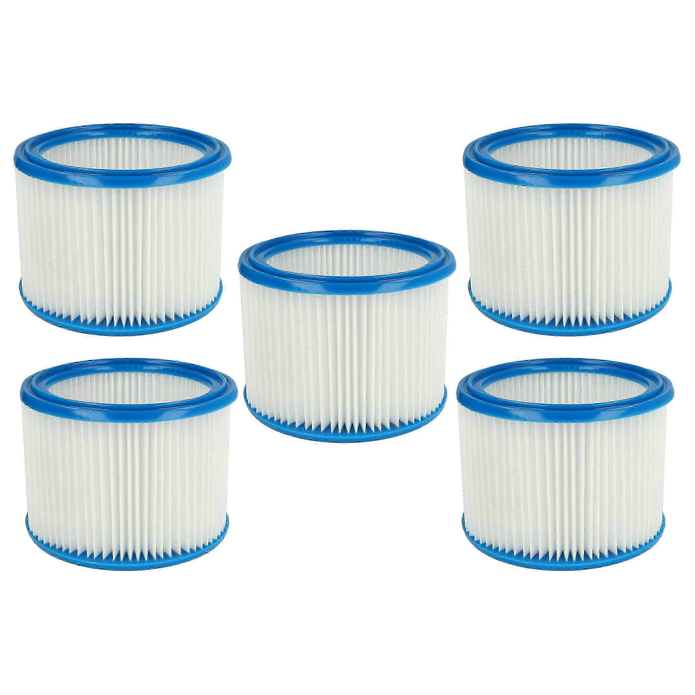 5-Pack Replacement Filters for Dust Extractors, Compatible with VC3011L VC2512L VC3012M VC3511L VC2511 VC3012L, Blue/White Cartridge