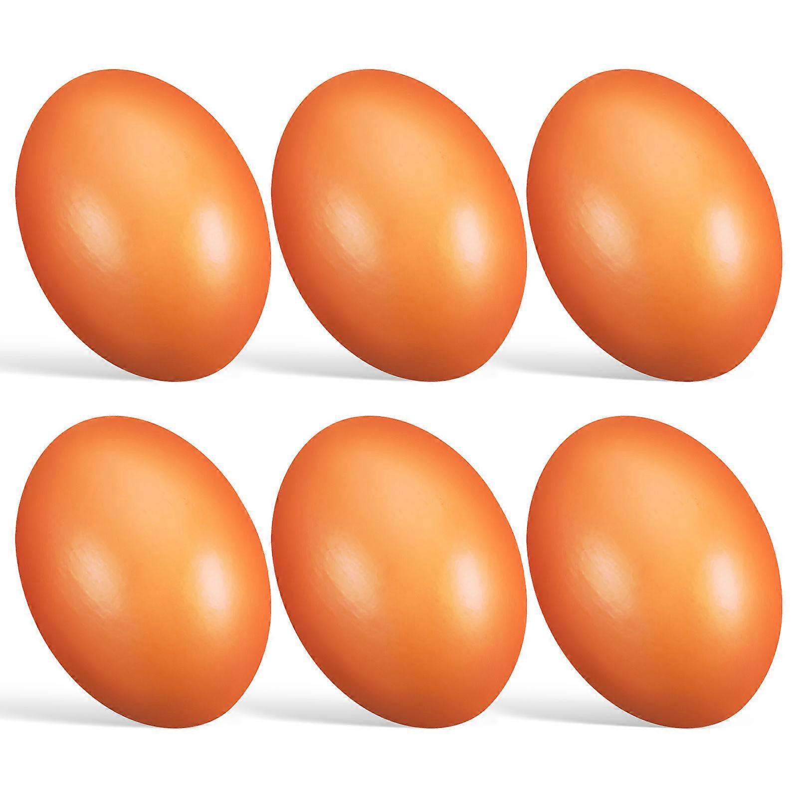 Wooden Eggs Fake Eggs for Decoration 24Pcs Craft Balls Party Decorations