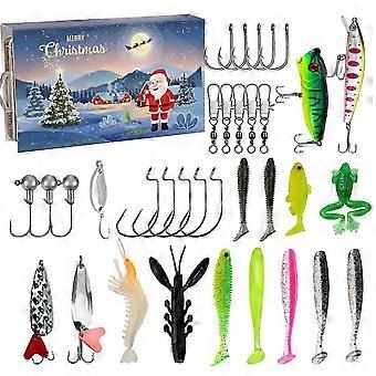 Kreative Weihnachten Gemischter Köder Anzug Süßwasserforelle Barsch Lachsfischen Hartköder Angelhaken Neues Produkt Köder Hobby