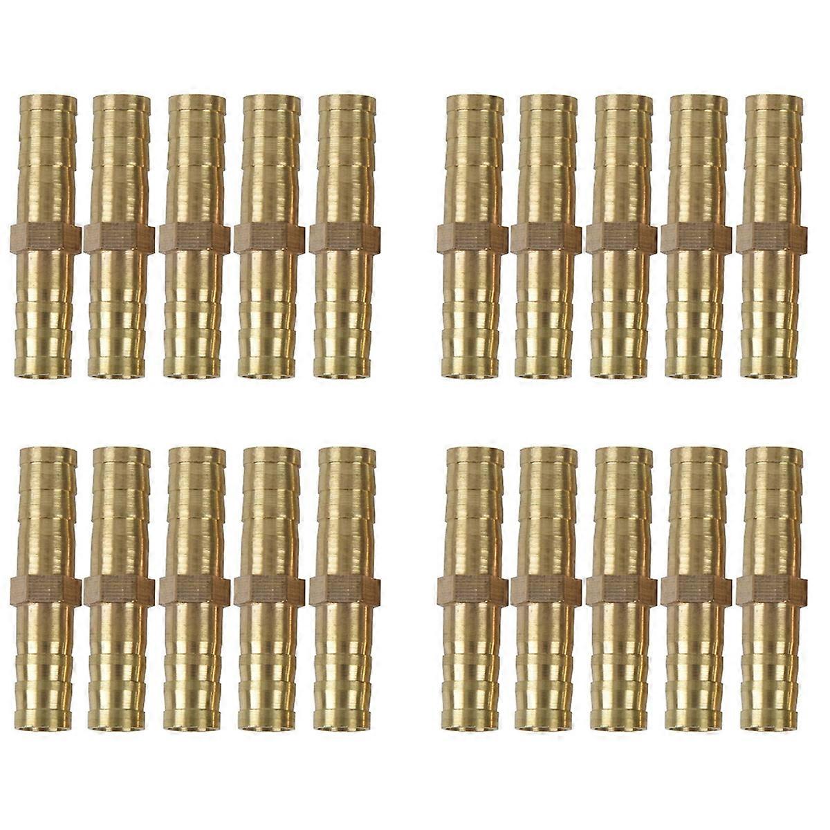 20Pcs 8mm Inner Dia Air Gas Straight Hose Pipe Barb Coupler